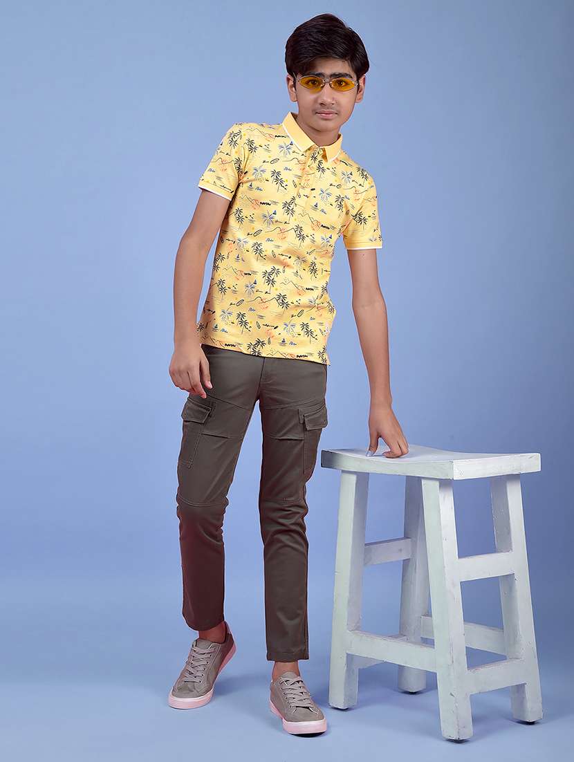 boys printed short sleeve regular fit polo t-shirt - 21985200 -  Standard Image - 6