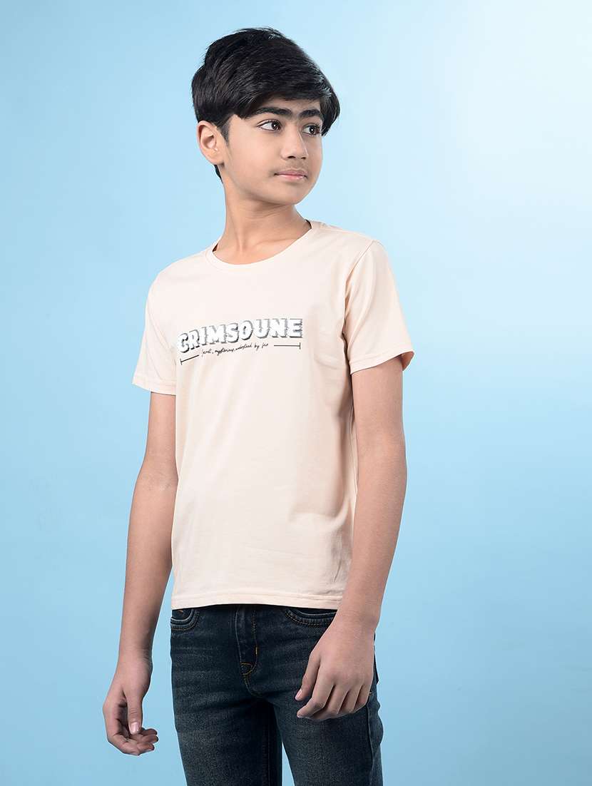 boys printed short sleeve regular fit t-shirt - 21985201 -  Standard Image - 1