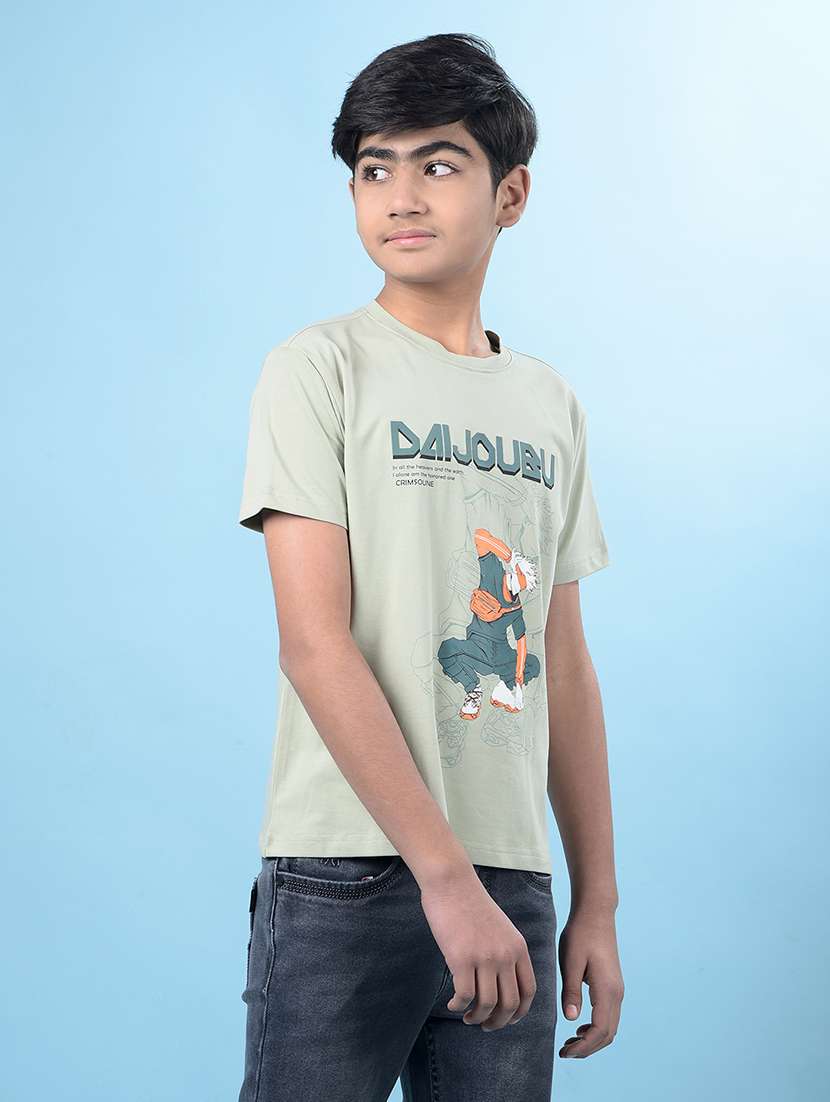 boys printed short sleeve regular fit t-shirt - 21985204 -  Standard Image - 1