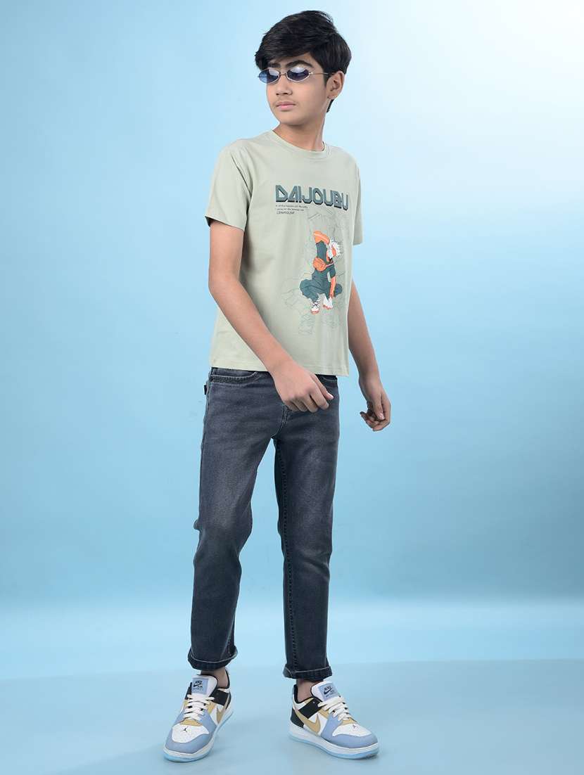 boys printed short sleeve regular fit t-shirt - 21985204 -  Standard Image - 4