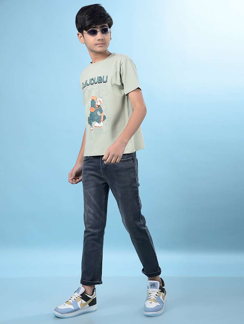 boys printed short sleeve regular fit t-shirt - 21985204 -  Standard Image - 6