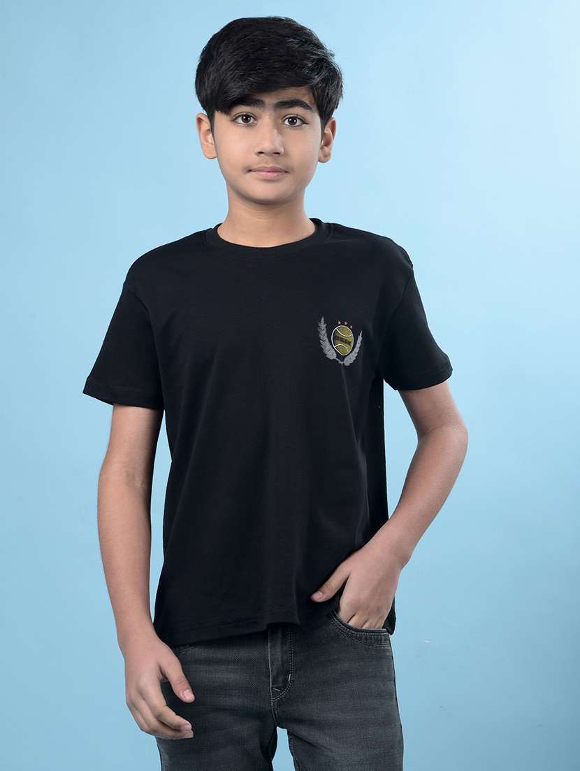 boys printed short sleeve regular fit t-shirt - 21985207 -  Standard Image - 1
