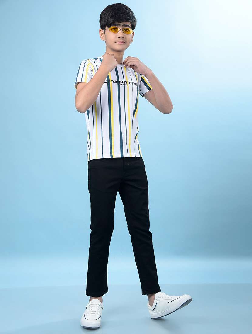boys stripedshort sleeve regular fit t-shirt - 21985208 -  Standard Image - 4
