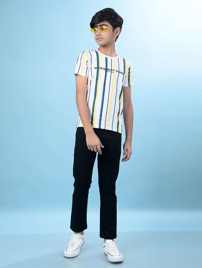boys stripedshort sleeve regular fit t-shirt - 21985208 -  Standard Image - 6