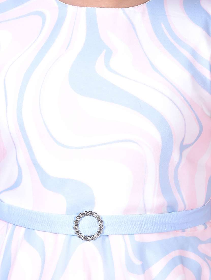 girls abstract print sleeveless fit & flare dress - 21985234 -  Standard Image - 6