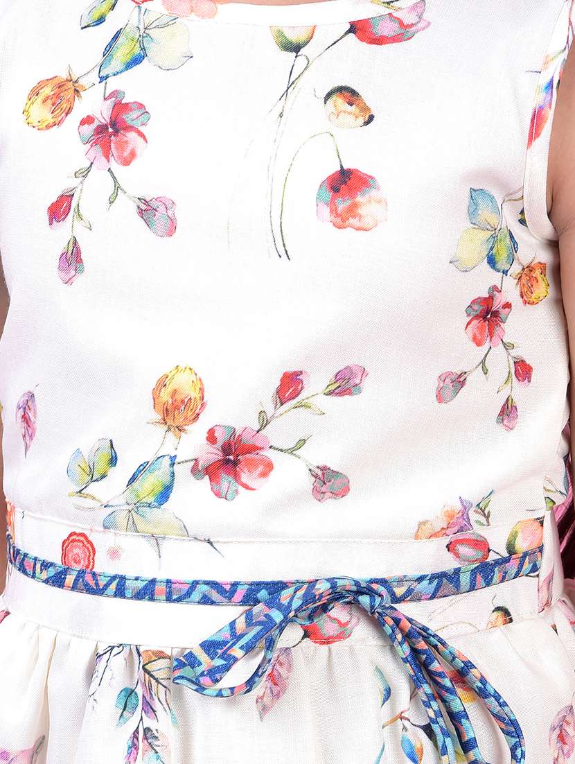girls floral print sleeveless tiered dress - 21985235 -  Standard Image - 6