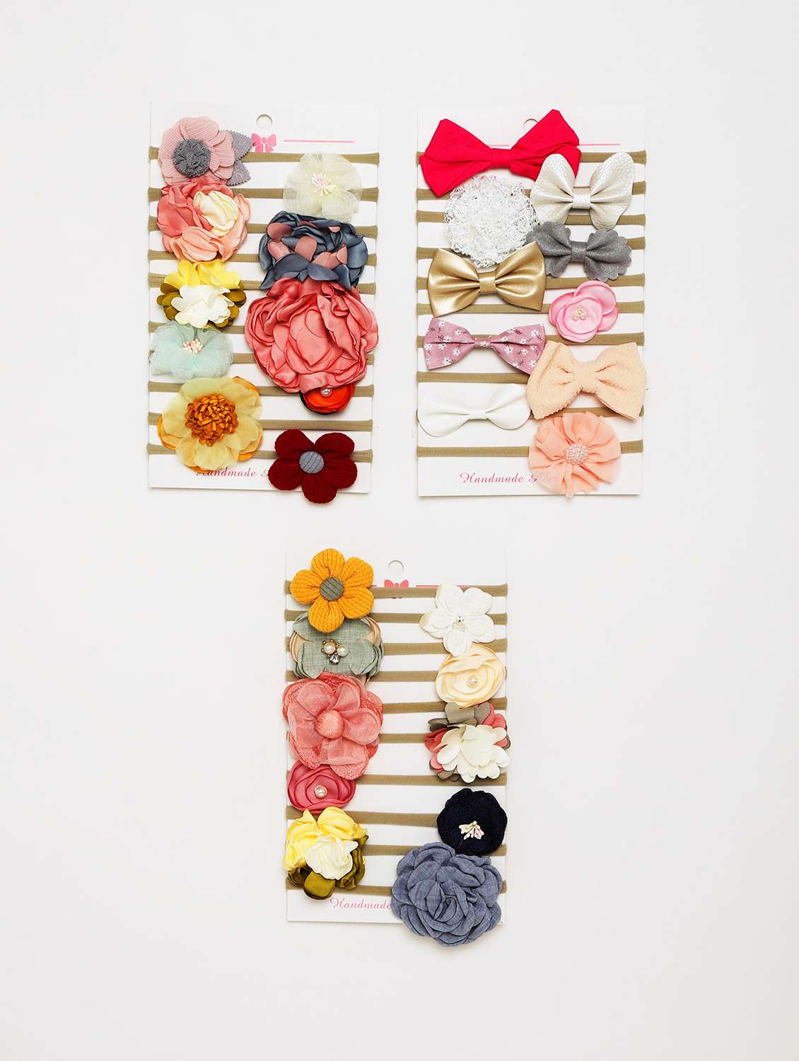 girls pack of 10 multi color bow hair clips - 21985238 -  Standard Image - 1