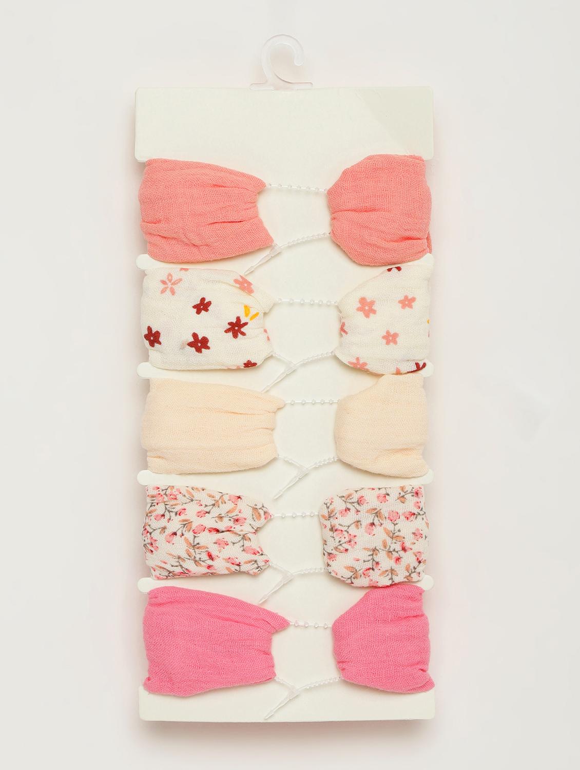 girls pack of 5 multi color bow hairbands - 21985251 - Standard Image - 1