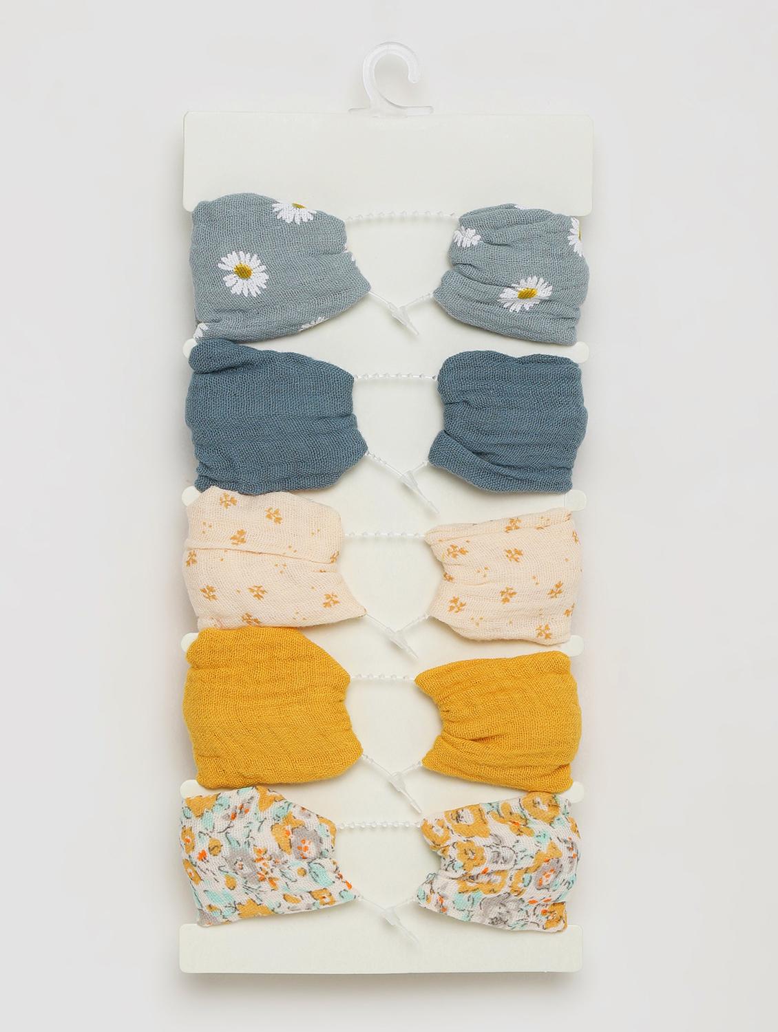 girls pack of 5 multi color bow hairbands - 21985252 -  Standard Image - 1