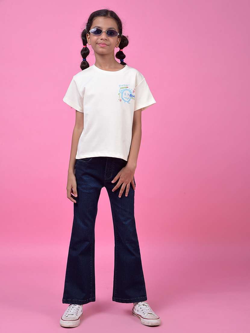 girls solid high rise bootcut jeans - 21985388 -  Standard Image - 6