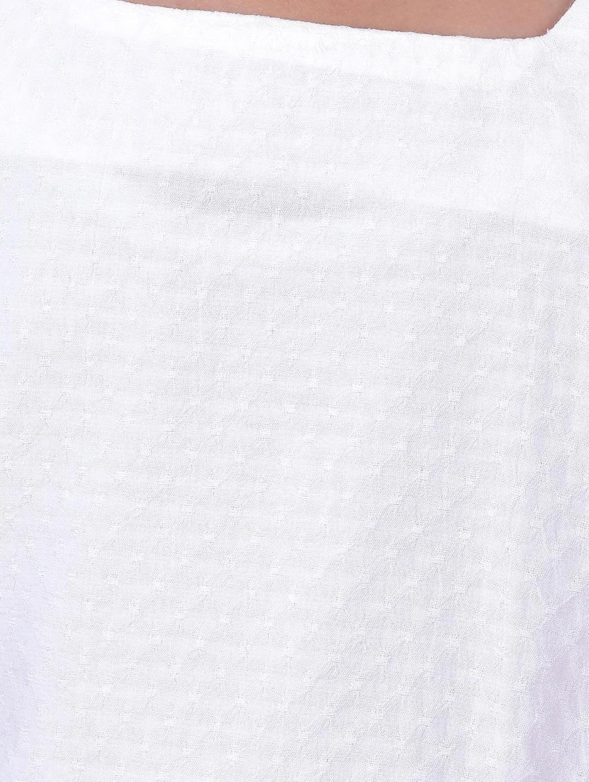 girls white solid puff sleeve top - 21985413 - Standard Image - 6