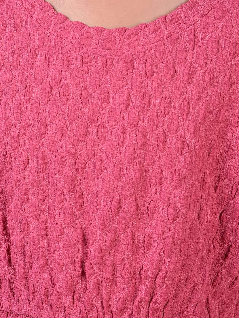 girls self designed short sleeve peplum top - 21985417 -  Standard Image - 6