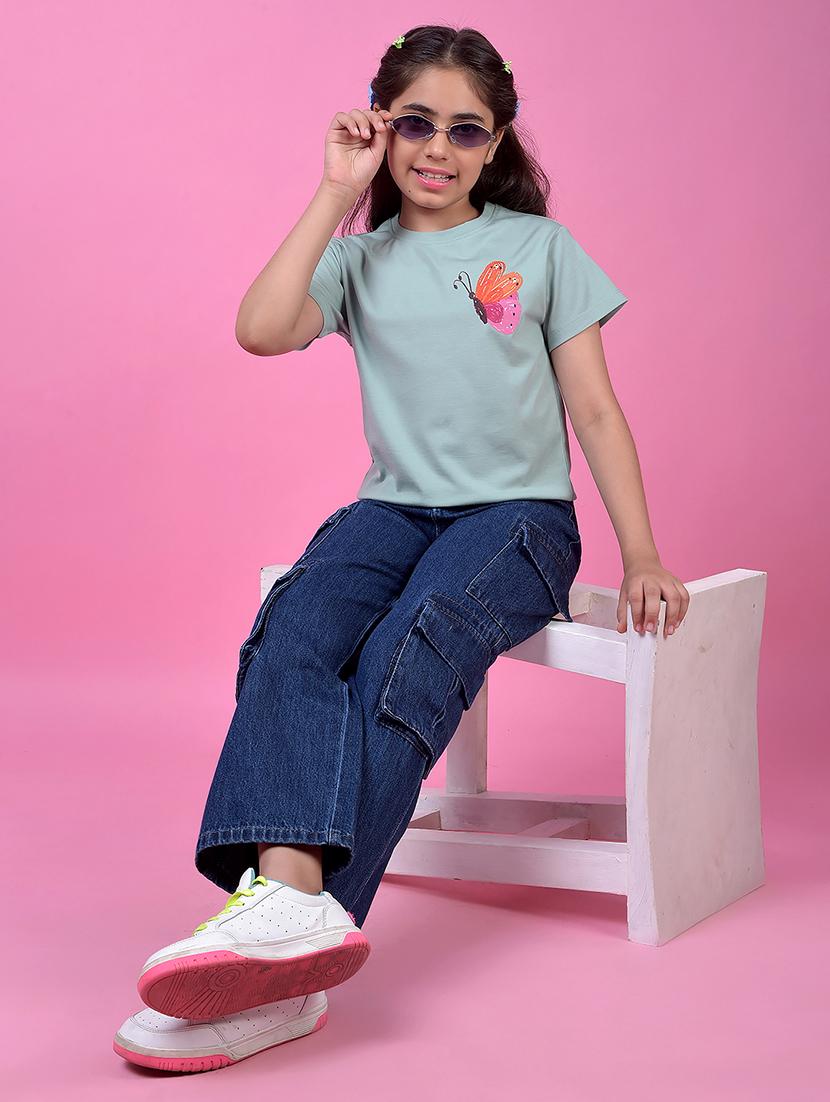 girls printed short sleeve tee - 21985424 - Standard Image - 4