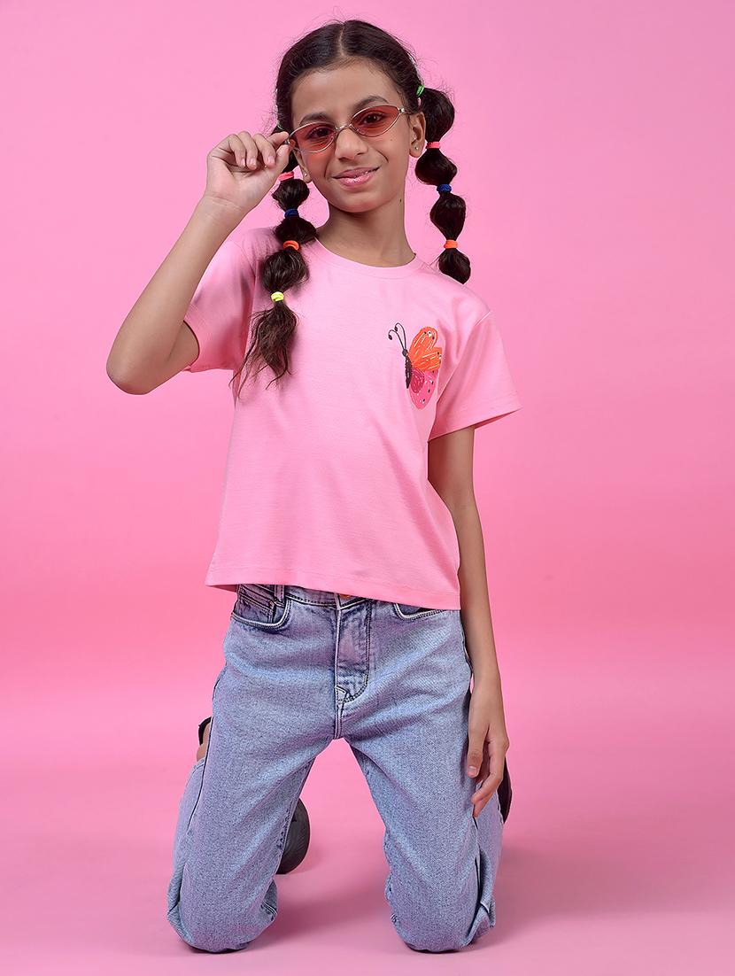 girls printed short sleeve tee - 21985425 - Standard Image - 4