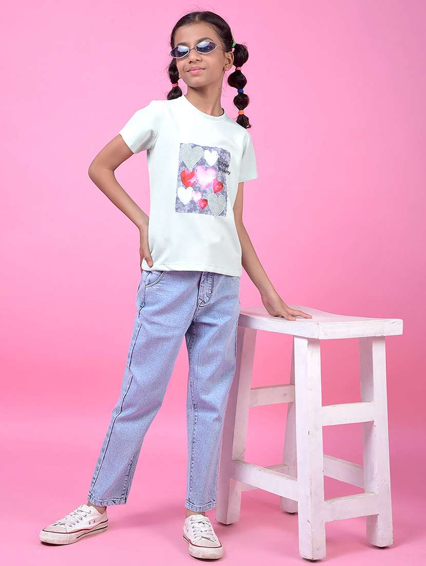 green polyester front print tee - 21985433 -  Standard Image - 4