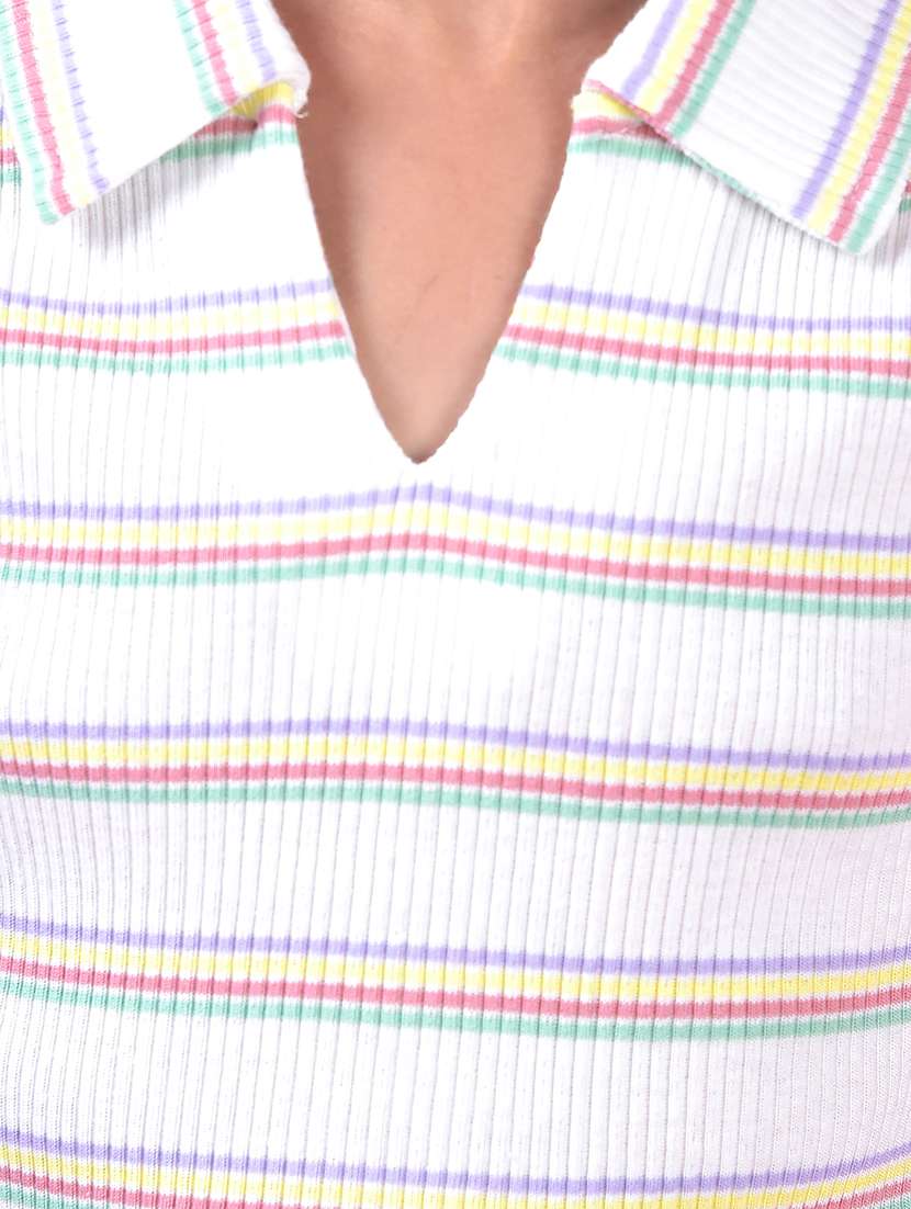 girls striped sleeveless polo tee - 21985436 -  Standard Image - 6