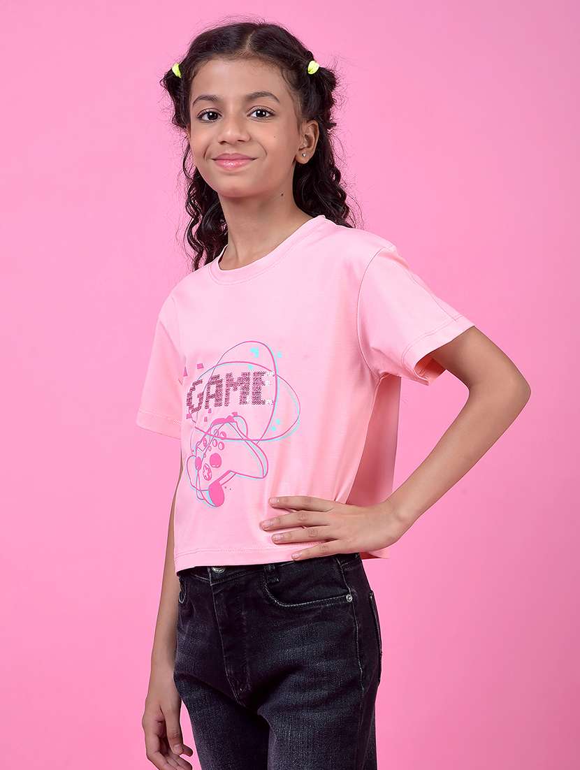 girls printed short sleeve tee - 21985441 -  Standard Image - 1