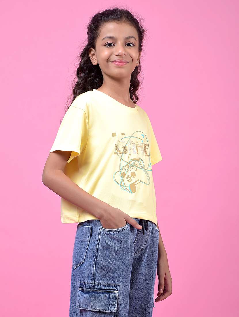 girls printed short sleeve tee - 21985442 -  Standard Image - 1