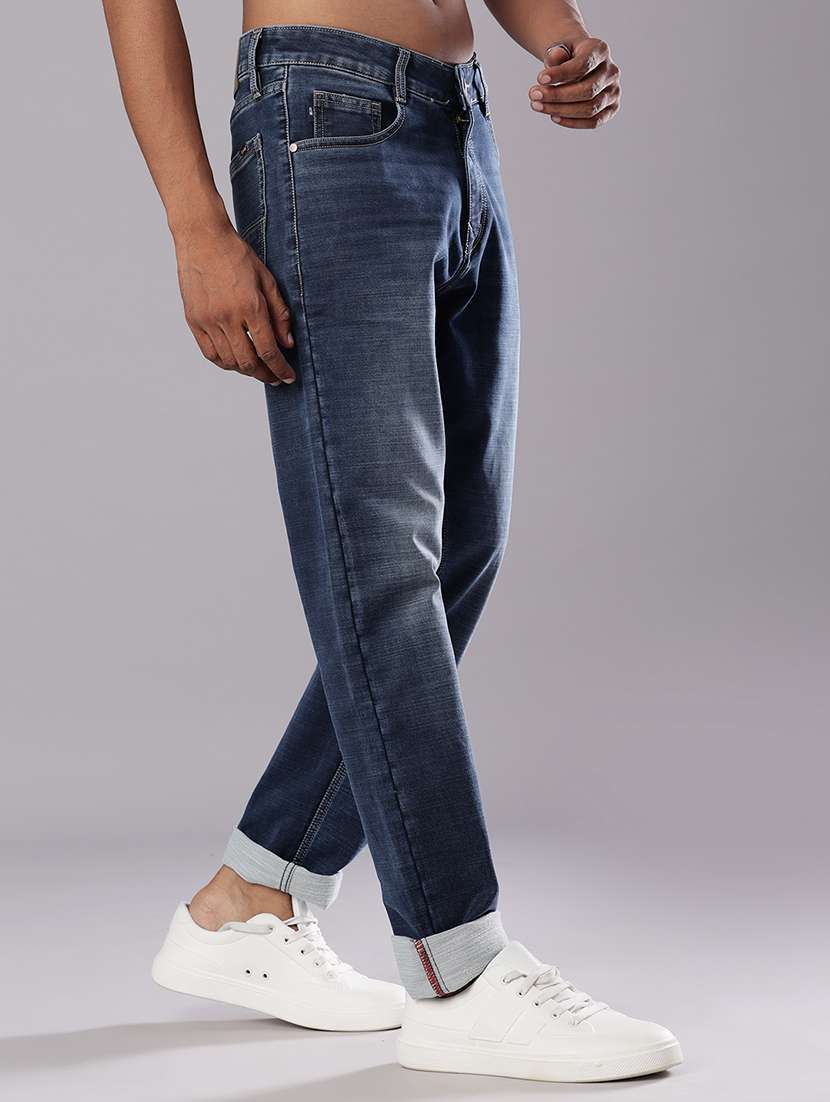 men solid mid rise straight fit jean - 21985679 -  Standard Image - 1