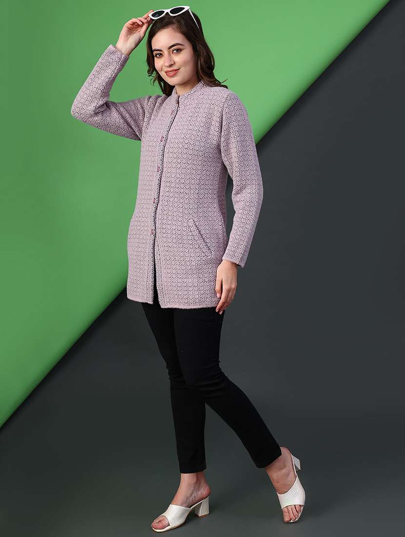 women self designed long sleeve cardigan - 21985788 -  Standard Image - 4