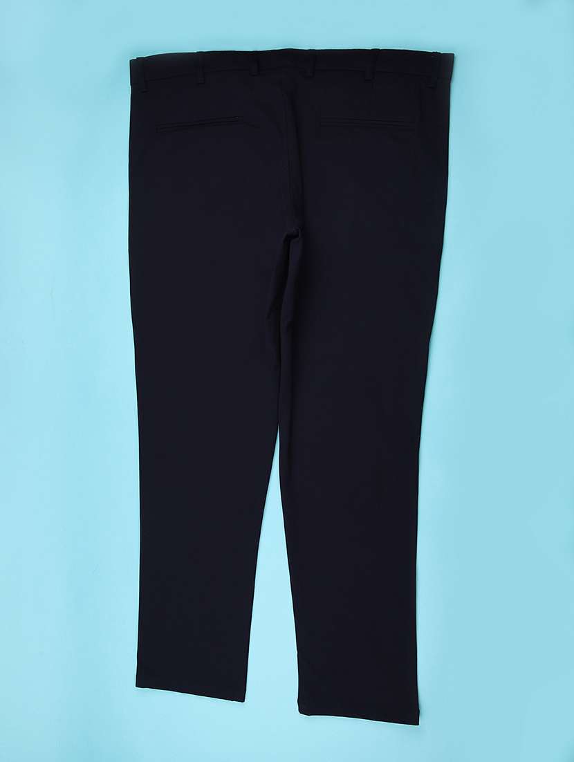 men solid mid rise chinos  - 21985881 -  Standard Image - 1
