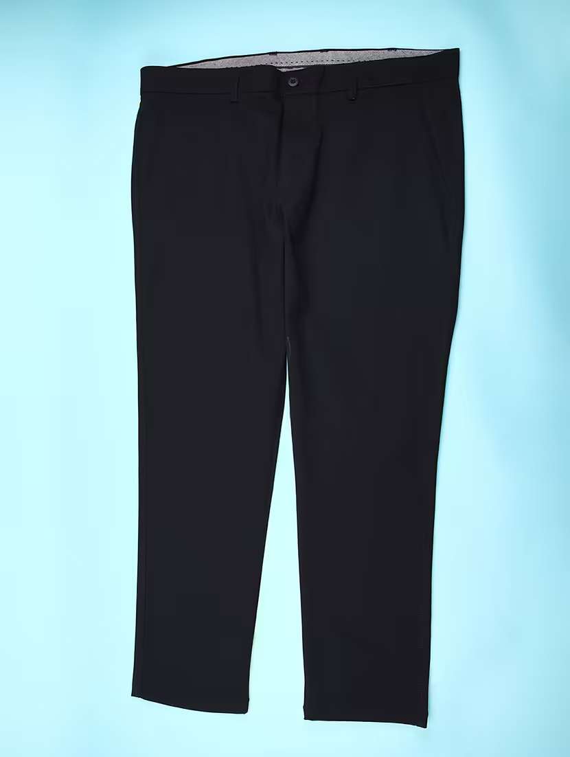 men solid mid rise chinos  - 21985883 -  Standard Image - 1