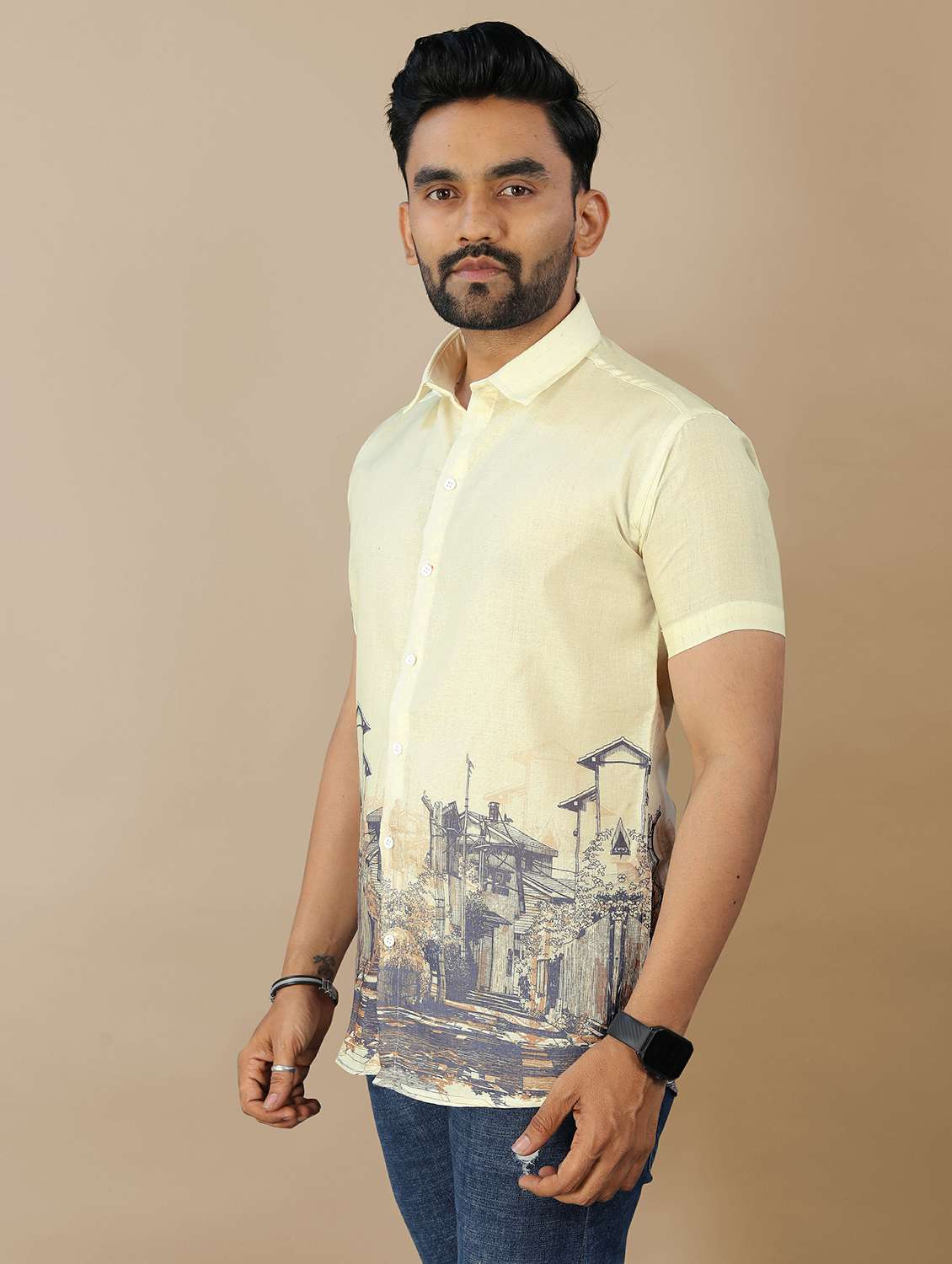 multi colored cotton casual shirt - 21985957 - Standard Image - 1