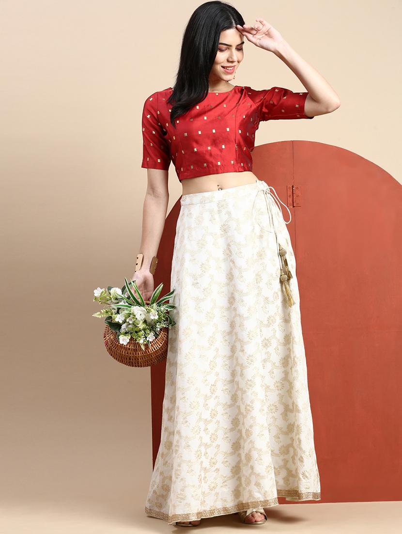 women self design short sleeve stitched blouse - 21986015 - Standard Image - 4