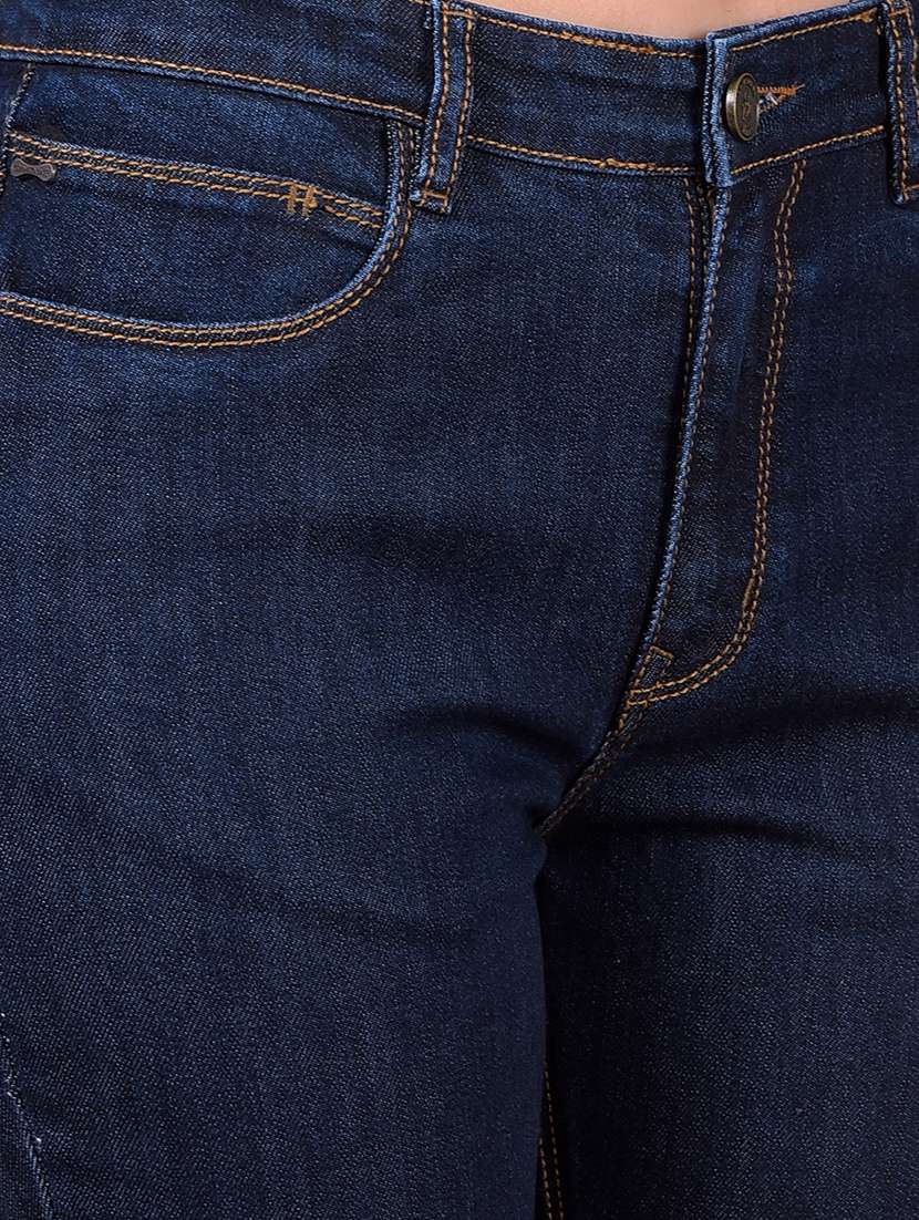 women solid mid rise bootcut jean - 21986038 -  Standard Image - 6