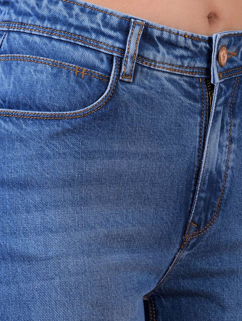 women solid mid rise bootcut jean - 21986043 - Standard Image - 6
