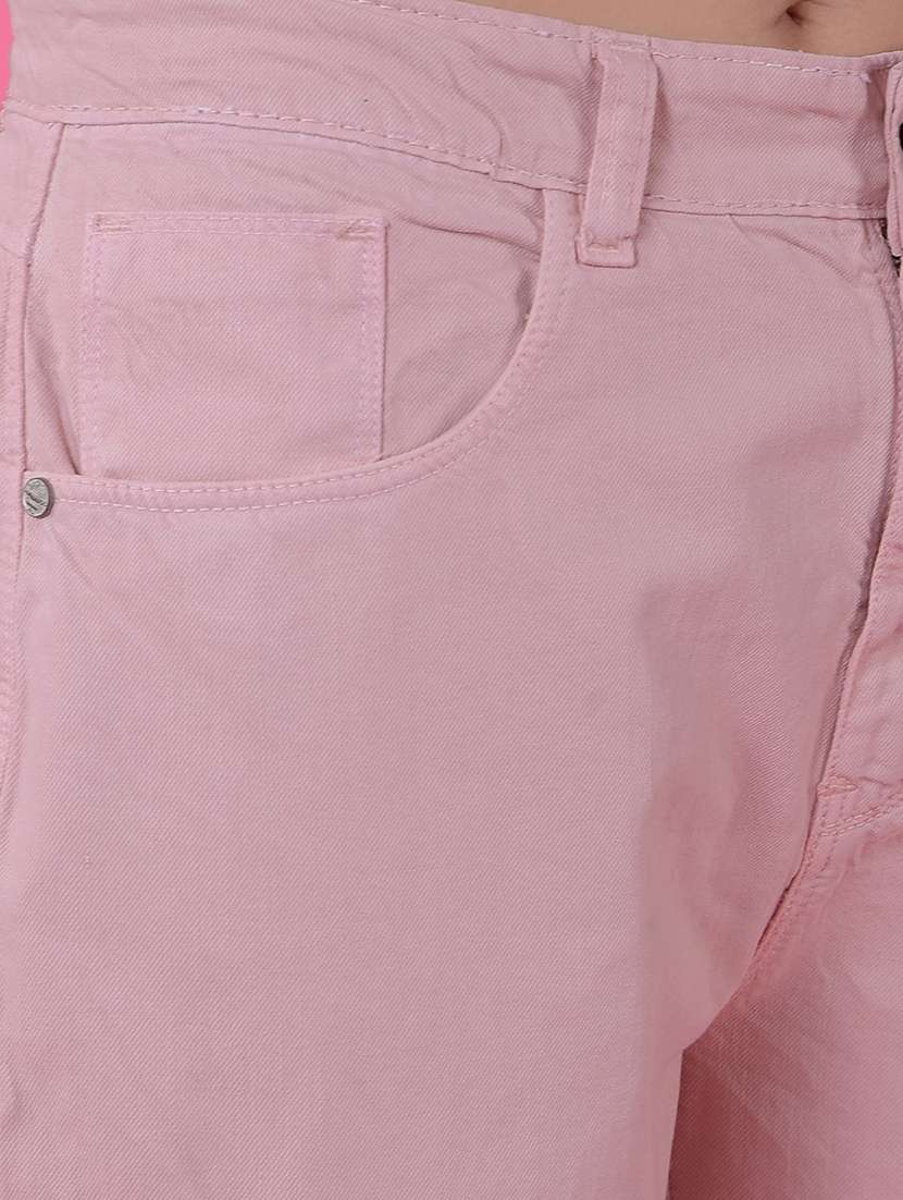 women solid high rise relaxed fit cargo - 21986053 -  Standard Image - 6