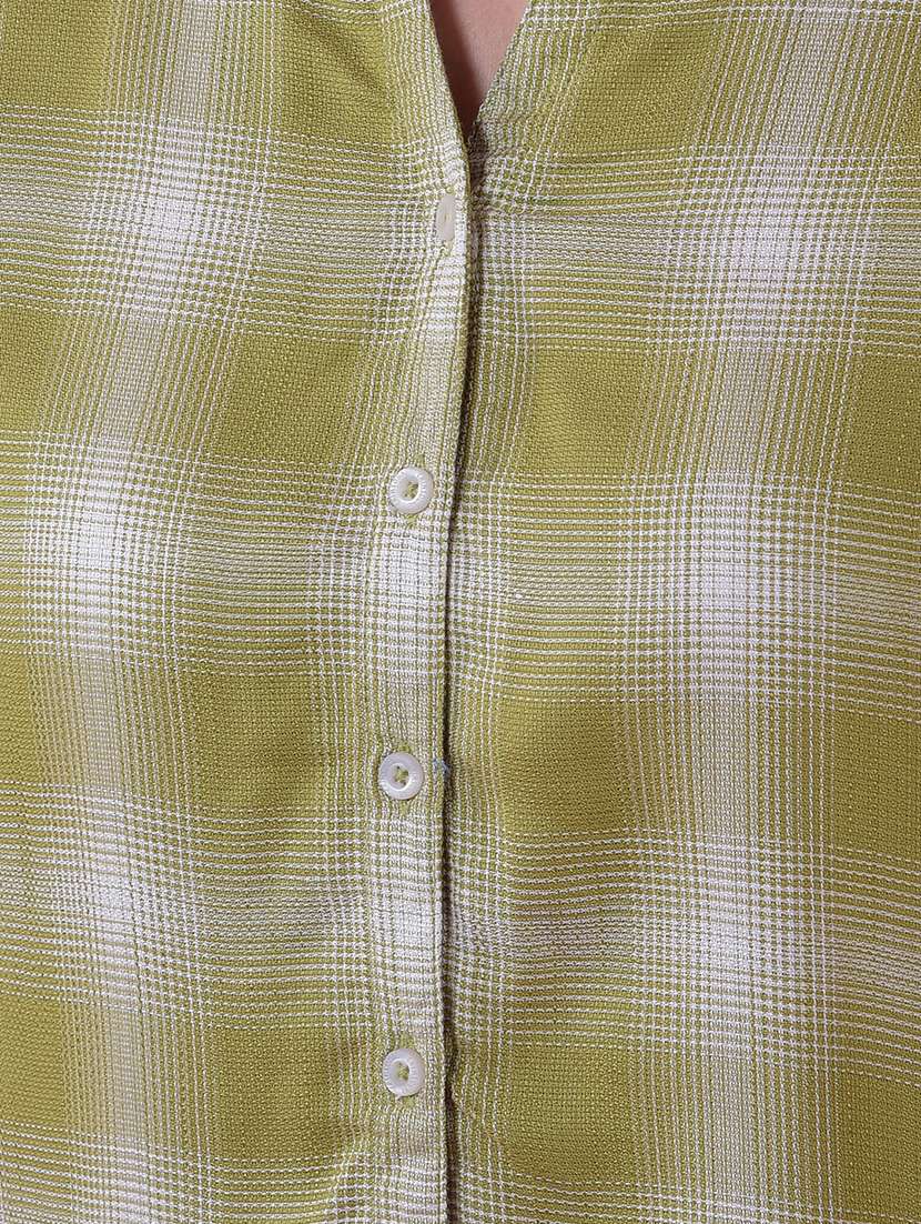 women checkered long sleeve shirt - 21986125 - Standard Image - 6