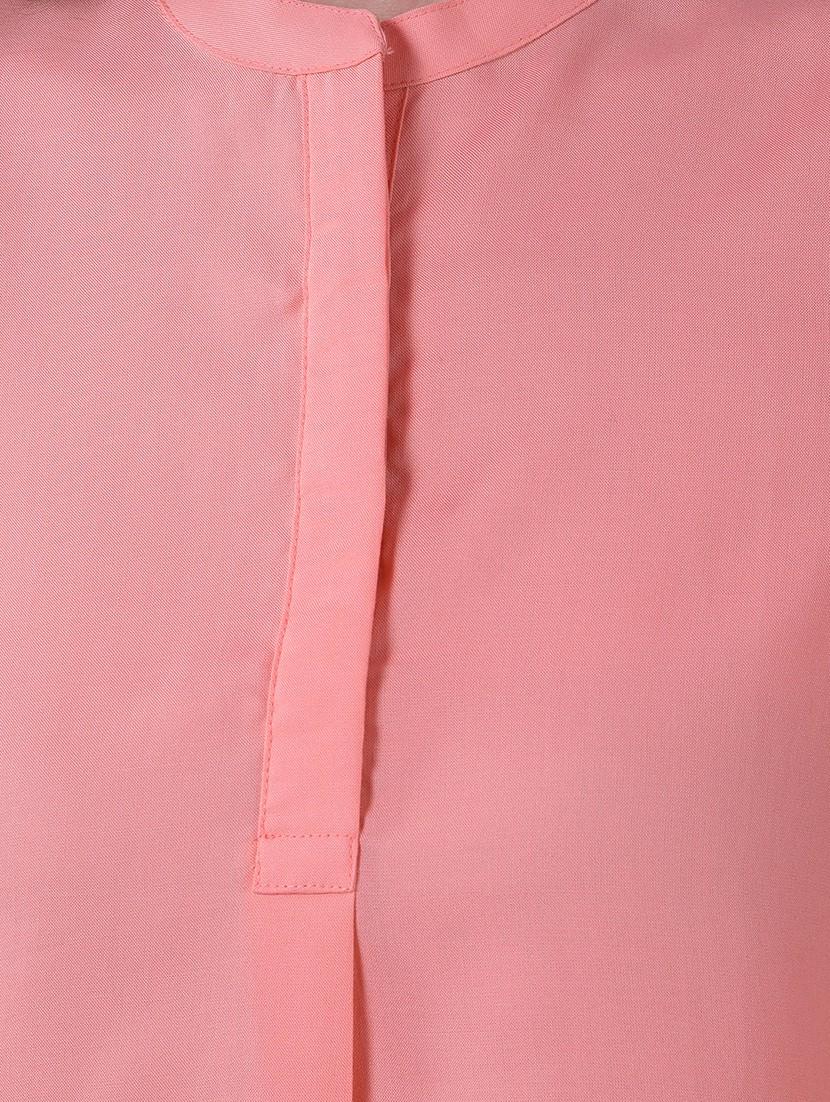 women peach solid sleeveless regular top - 21986174 - Standard Image - 6