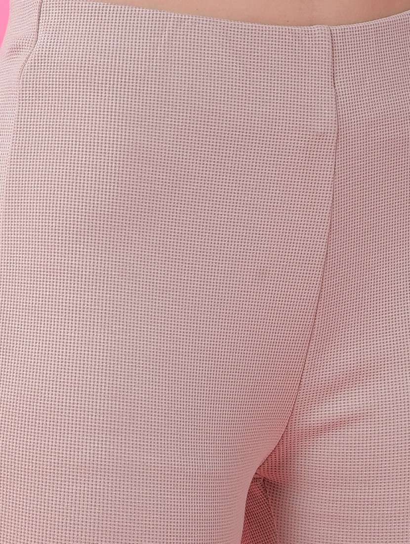 women solid high rise bootcut trouser - 21986187 -  Standard Image - 6