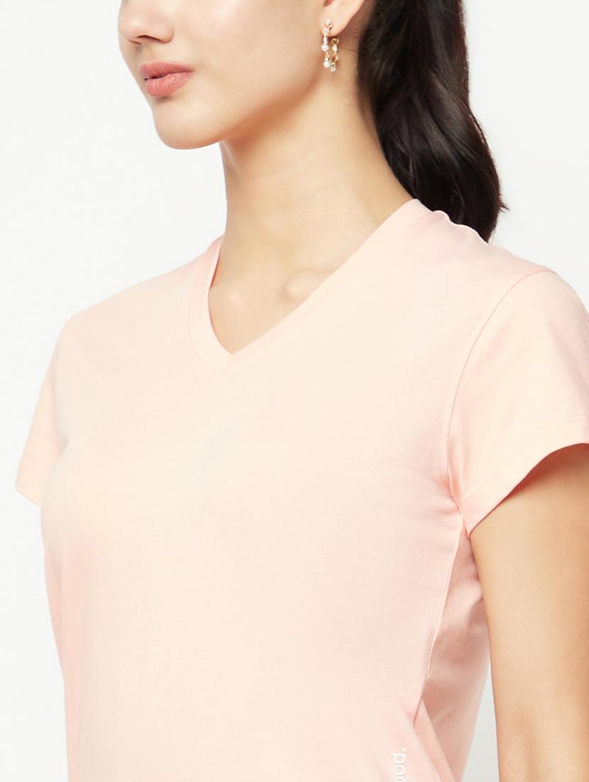 women solid short sleeve regular t-shirt - 21986198 - Standard Image - 6