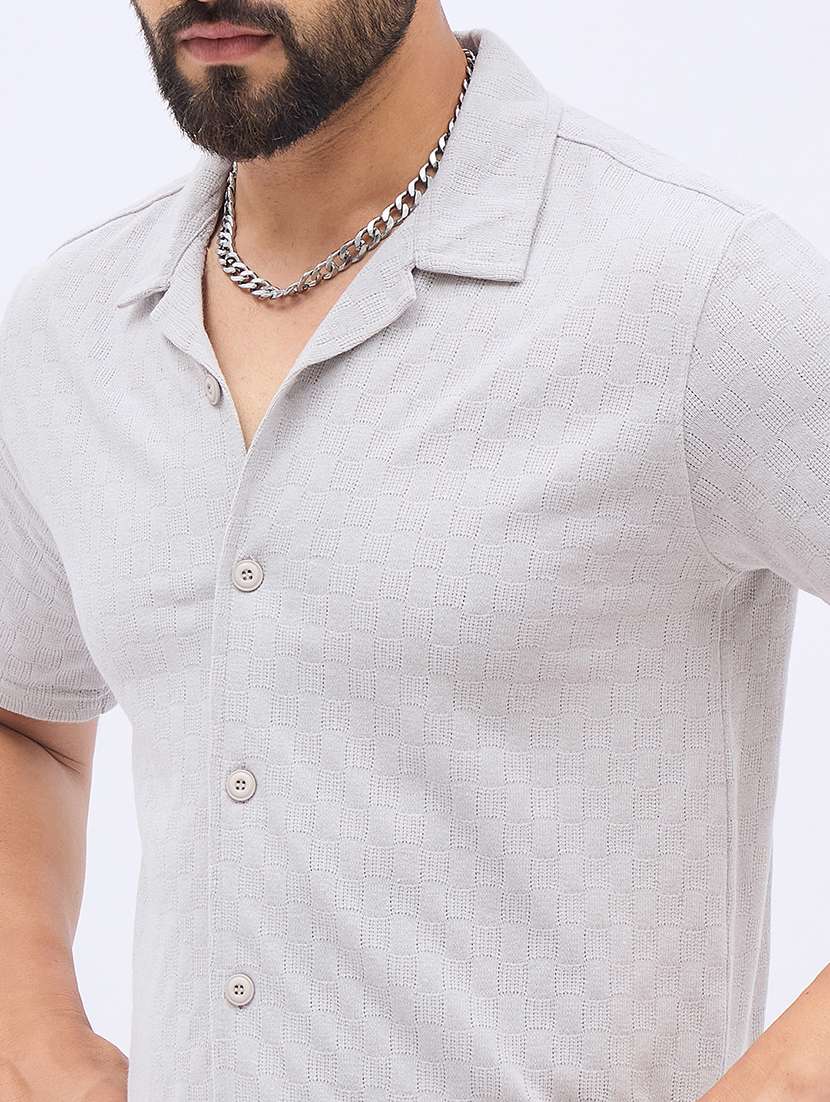 men self designed shirt and shorts co-ord set - 21986267 -  Standard Image - 4