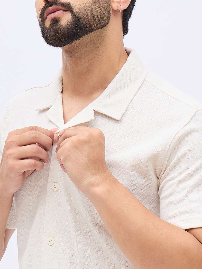 men self designed shirt and shorts co-ord set - 21986268 -  Standard Image - 4