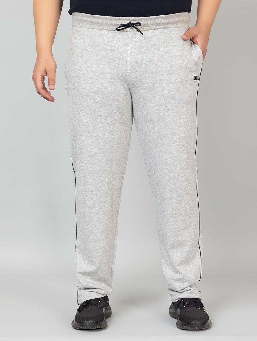 grey cotton full length track pant - 21986272 - Zoom Image - 0