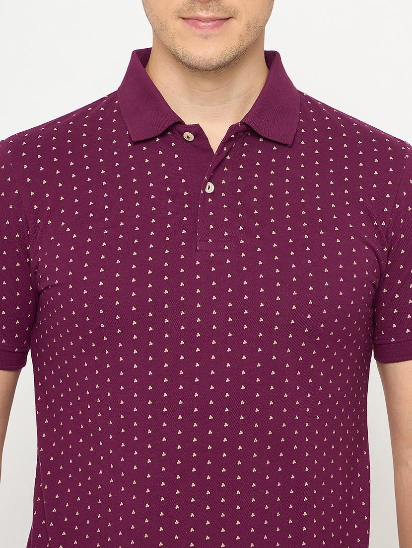 men printed short sleeve polo t-shirt - 21986274 - Standard Image - 4