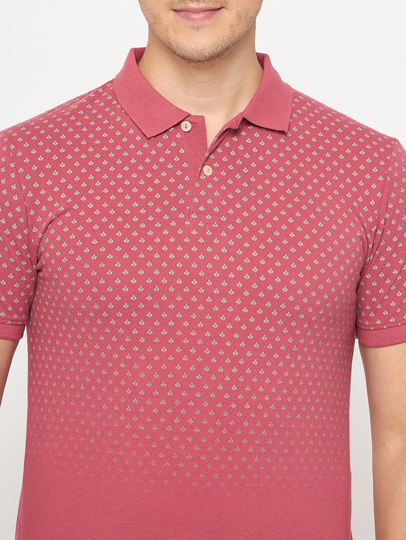 men printed short sleeve polo t-shirt - 21986275 - Standard Image - 4