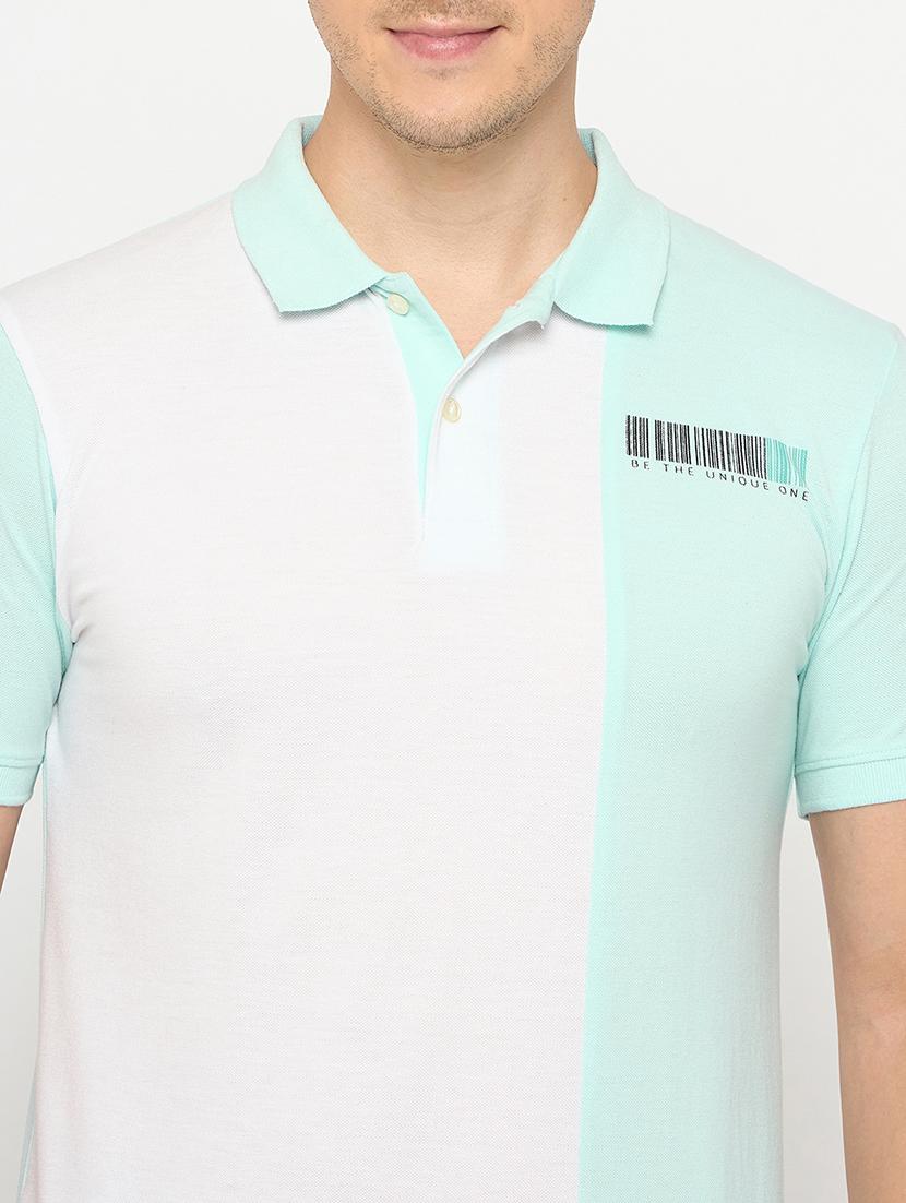 men color blocked short sleeve polo t-shirt - 21986276 - Standard Image - 4