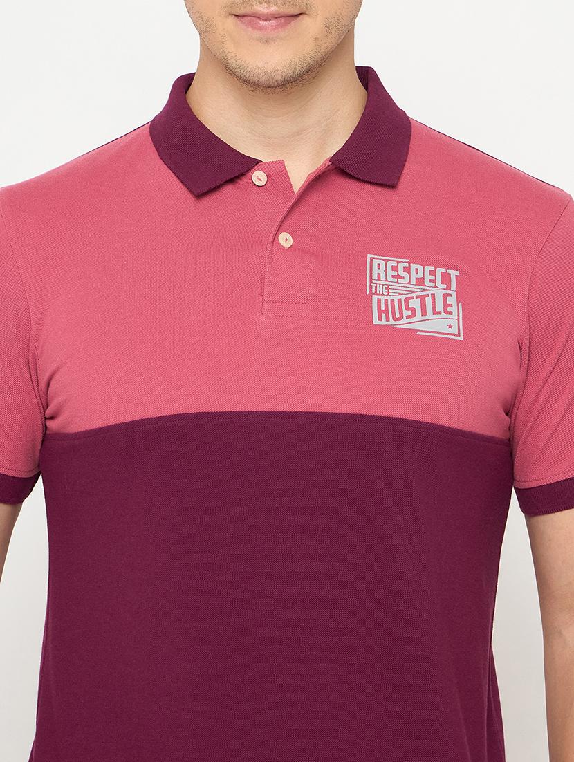 men color blocked short sleeve polo t-shirt - 21986277 - Standard Image - 4