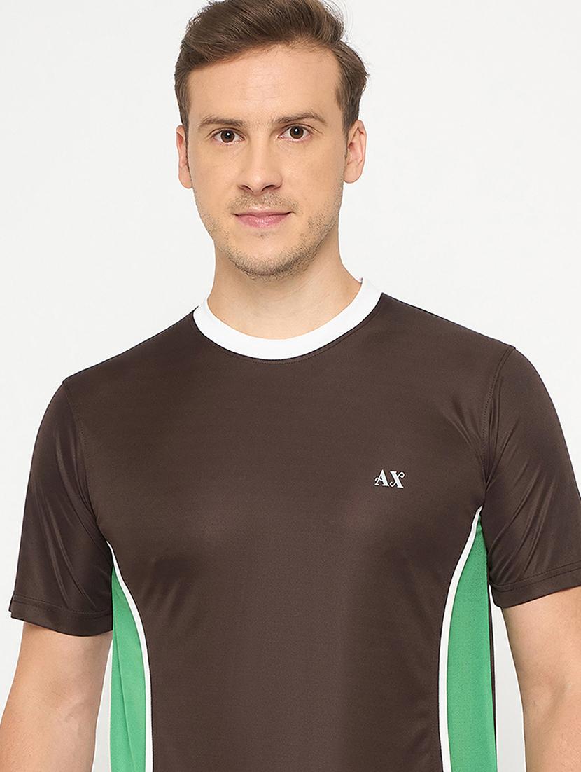 men color block short sleeve regular ft t-shirt - 21986279 -  Standard Image - 1