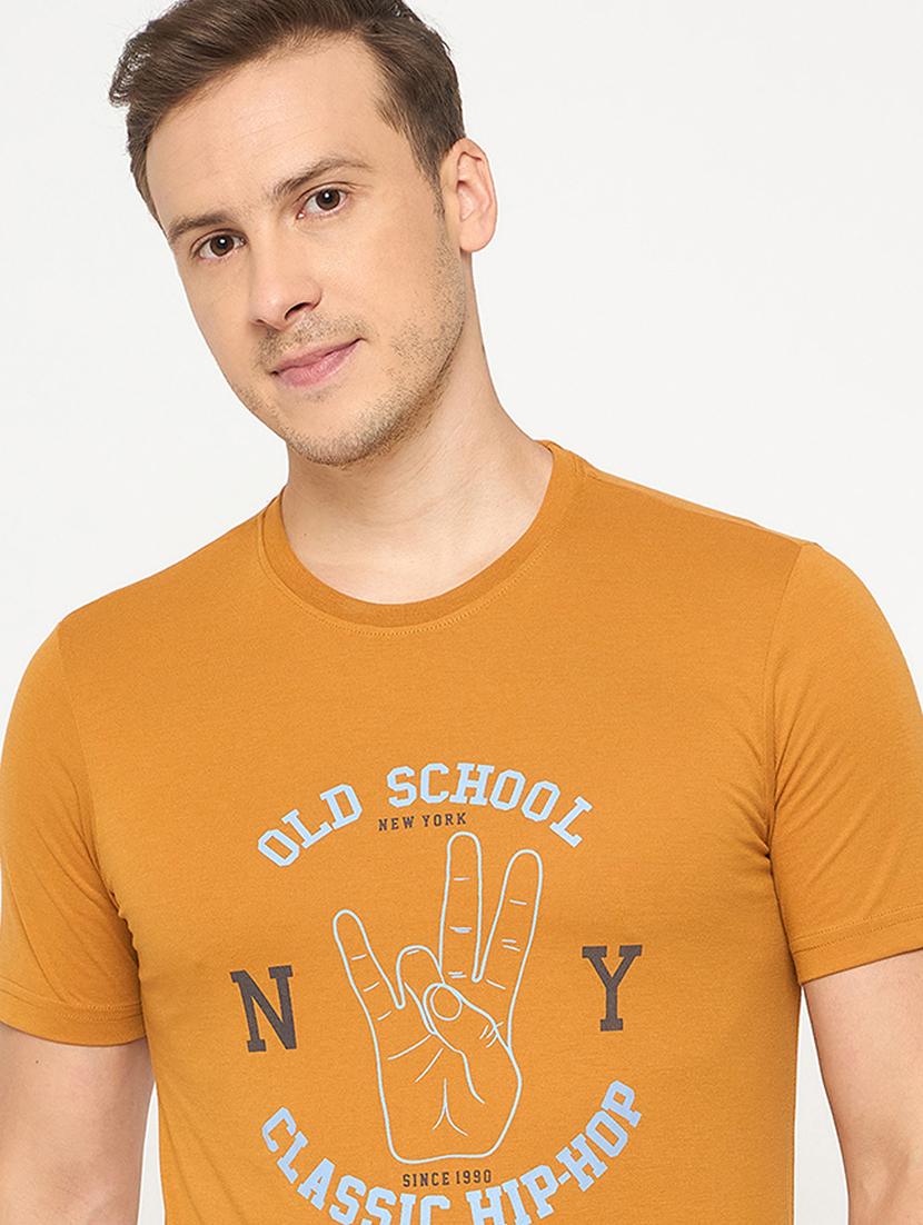 men printed short sleeve regular ft t-shirt - 21986285 -  Standard Image - 1