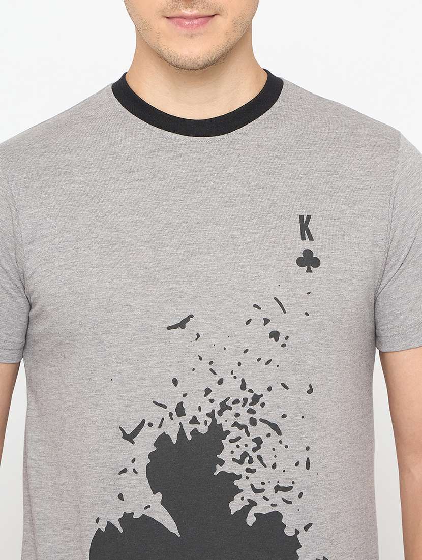 men printed short sleeve regular ft t-shirt - 21986287 - Standard Image - 4