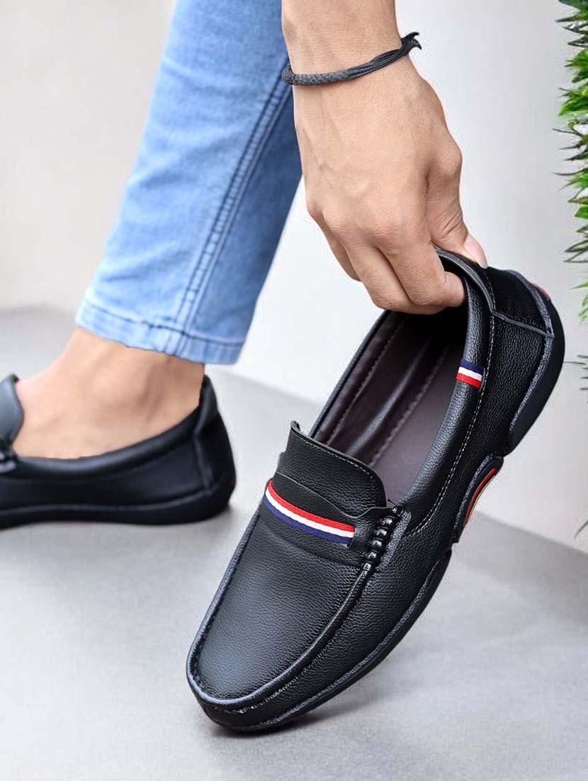 men black slip on loafer - 21986308 - Standard Image - 1