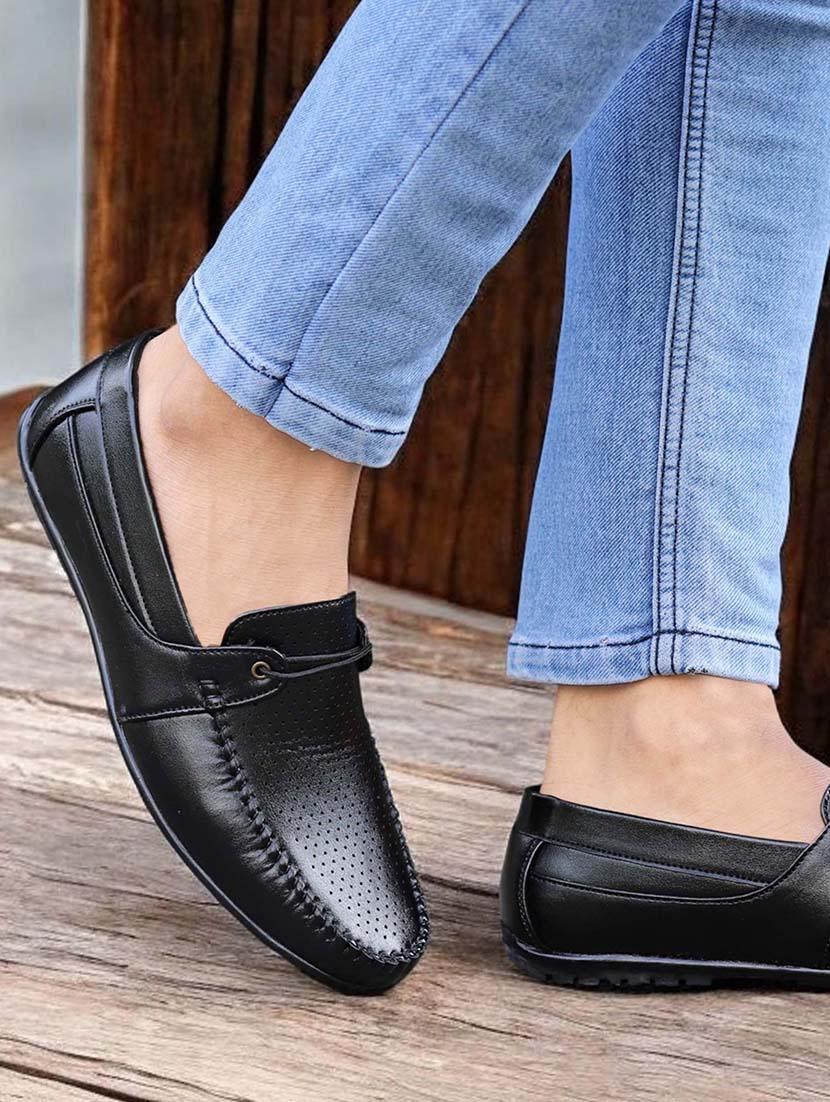 men black slip on loafer - 21986313 - Standard Image - 1