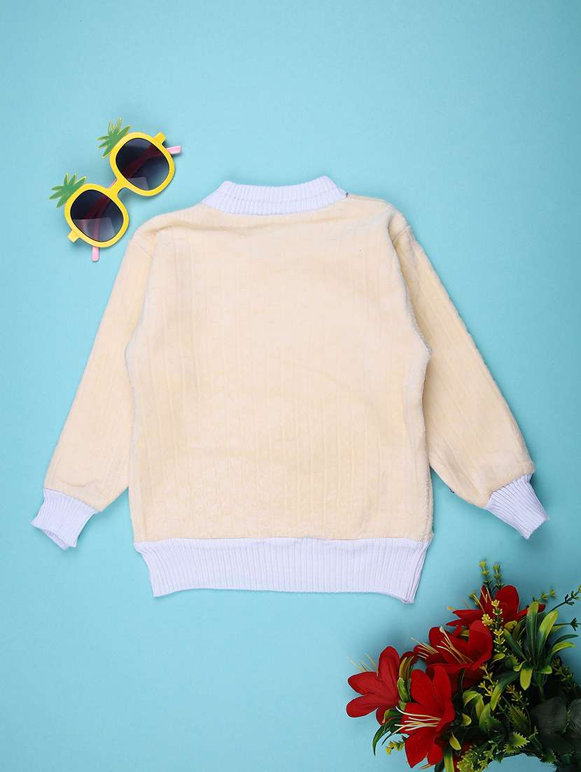 girls self designed long sleeve sweater - 21986347 -  Standard Image - 1