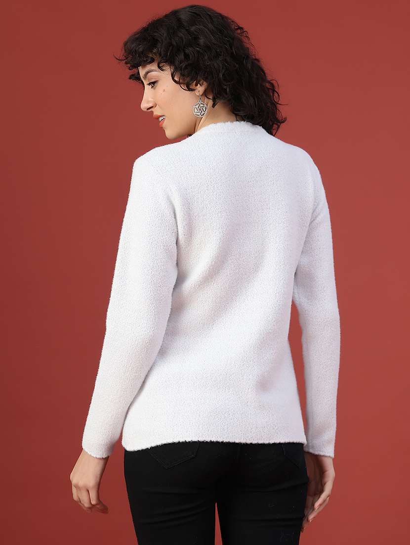 women self design long sleeve cardigan - 21986444 -  Standard Image - 4