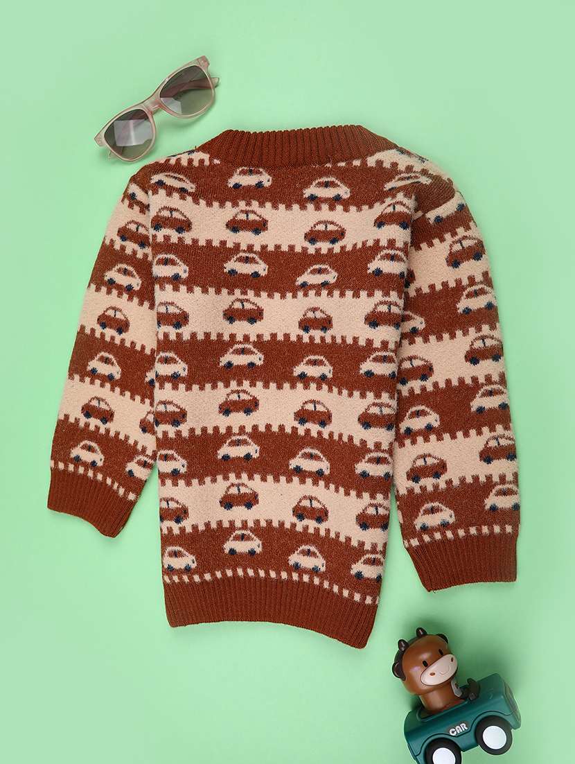 boys self designed long sleeve sweater - 21986451 -  Standard Image - 1